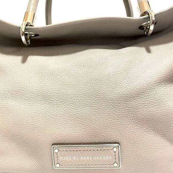 Marc By Marc Jacobs Too Hot To Handle Heather Grey Large Leather Tote/Crossbody - Picture 3 of 13